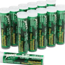 AbilityOne JAWS Disinfectant Cleaner Degreaser Refill Cartridges, 0.33 Fl Oz, Clear, Pack Of 12 Cartridges