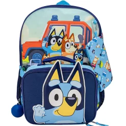 Accessory Innovations Bluey 5-Piece Backpack Set, Blue