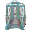 Accessory Innovations Clear Backpack, Transparent/Swirl Tie-Dye Trim, Total Qty 1