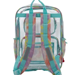 Accessory Innovations Clear Backpack, Transparent/Swirl Tie-Dye Trim, Total Qty 1