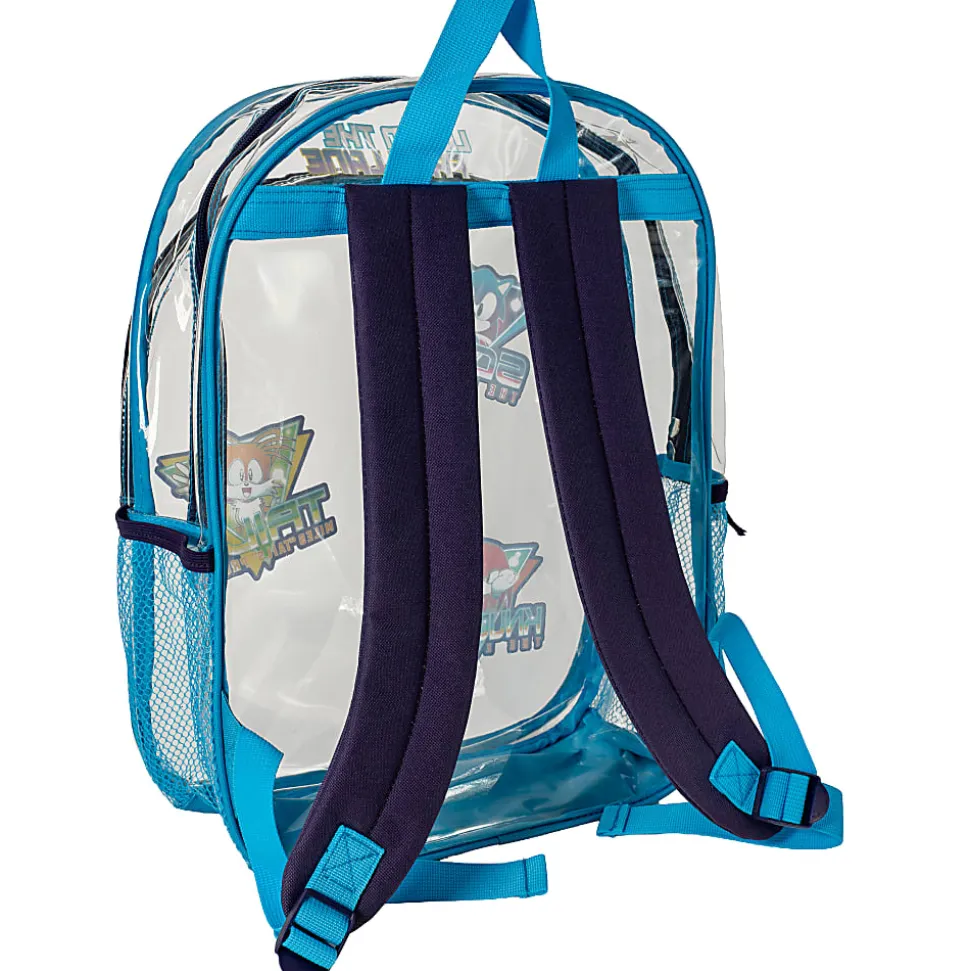 Accessory Innovations Clear Backpack, Sonic The Hedgehog, Transparent