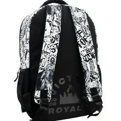 Accessory Innovations Fortnite Backpack With 15.6” Laptop Pocket, Black/White
