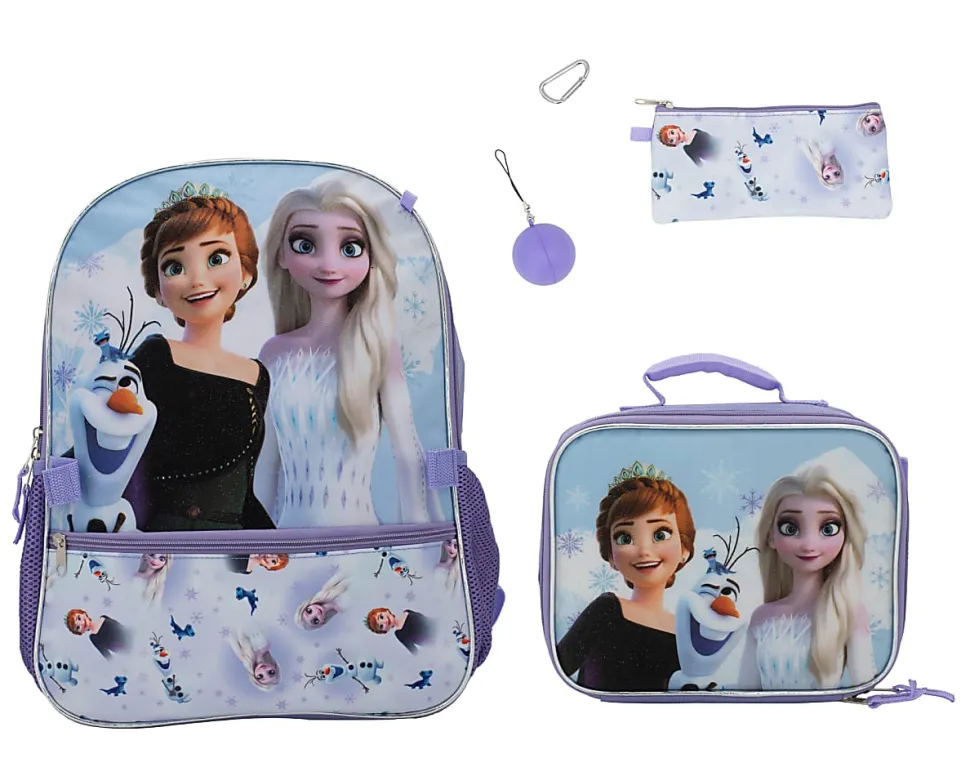 Accessory Innovations 5-Piece Kids' Licensed Backpack Set, Frozen