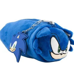 Accessory Innovations Plush Gadget Pencil Case, Sonic The Hedgehog, 7-1/2" x 3-1/2" x 2-1/2", Blue