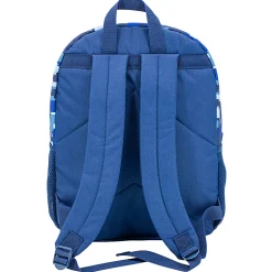 Accessory Innovations Shark Zone 3-Piece Backpack Set With 16” Backpack, Lunch Box, Carabiner And Pencil Case, Blue