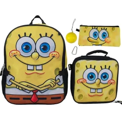 Accessory Innovations Sponge Bob 5-Piece Backpack Set, Yellow
