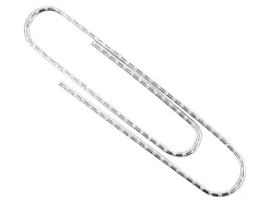 ACCO® Economy Non-Skid Paper Clips, 1000 Total, Jumbo, Silver, 100 Per Box, Pack Of 10 Boxes