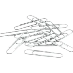 ACCO® Economy Smooth Paper Clips, 1000 Total, Jumbo, Silver, 100 Per Box, Pack Of 10 Boxes