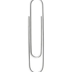 ACCO® Economy Smooth Paper Clips, 1000 Total, Jumbo, Silver, 100 Per Box, Pack Of 10 Boxes