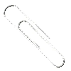 ACCO® Paper Clips, Box Of 100, No. 1, 90% Recycled, Silver