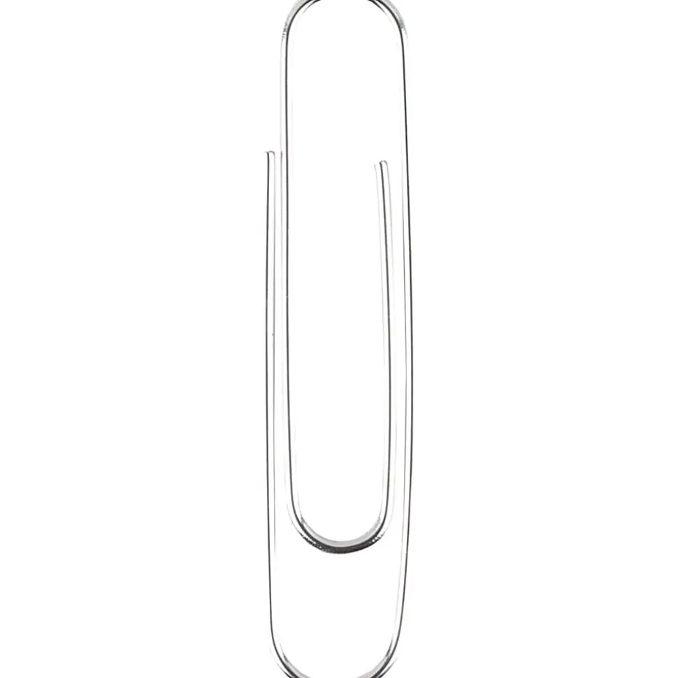 ACCO® Premium Paper Clips, 1000 Total, Jumbo, Silver, 100 Per Box, Pack Of 10 Boxes
