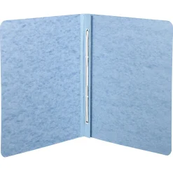 ACCO® Pressboard Report Cover With Fastener, Side Bound, 8 1/2" x 11", 60% Recycled, Light Blue