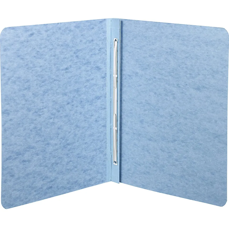 ACCO® Pressboard Report Cover With Fastener, Side Bound, 8 1/2" x 11", 60% Recycled, Light Blue