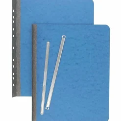 ACCO® Pressboard Report Cover With Fastener, Side Bound, 8 1/2" x 11", 60% Recycled, Light Blue