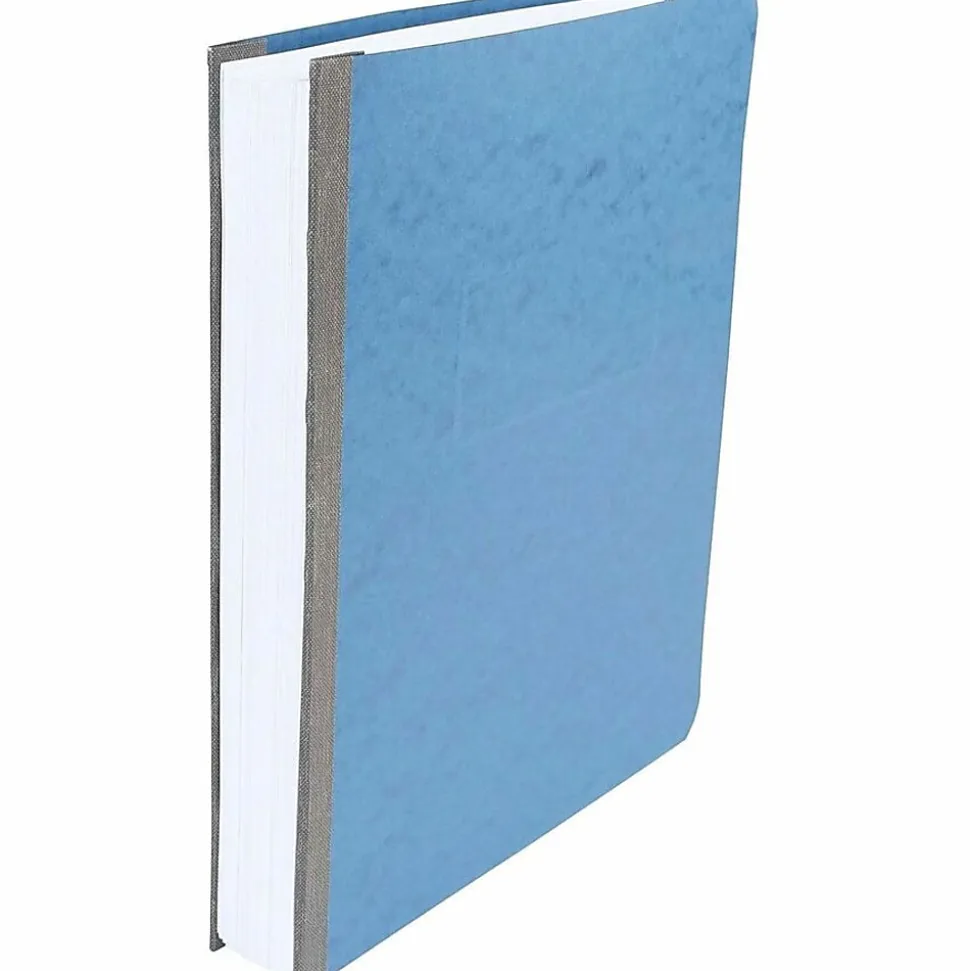 ACCO® Pressboard Report Cover With Fastener, Side Bound, 8 1/2" x 11", 60% Recycled, Light Blue