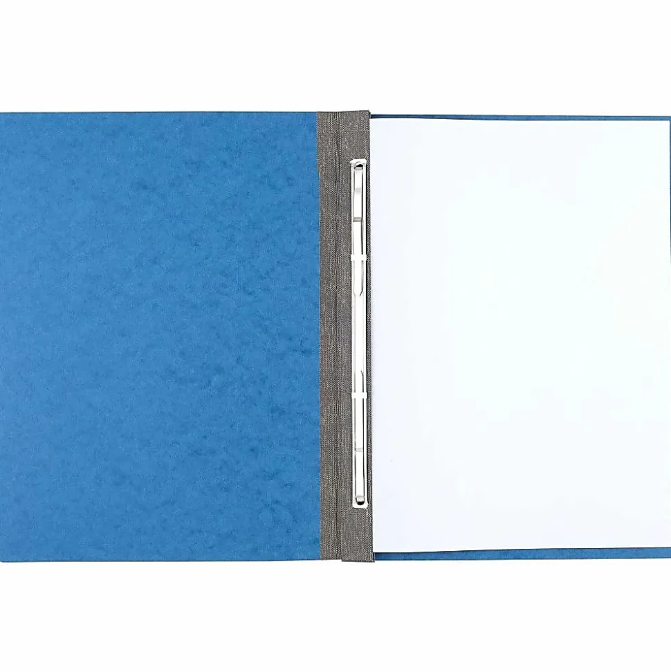 ACCO® Pressboard Report Cover With Fastener, Side Bound, 8 1/2" x 11", 60% Recycled, Light Blue