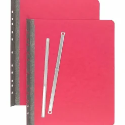 ACCO® Pressboard Report Cover With Fastener, Side Bound, 8 1/2" x 11", 60% Recycled, Earth Red