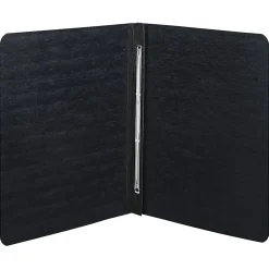 ACCO® Pressboard Report Cover With Fastener, Side Bound, 8 1/2" x 11", 60% Recycled, Black