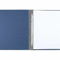 ACCO® Pressboard Report Cover With Fastener, Side Bound, 8 1/2" x 11", 60% Recycled, Dark Blue