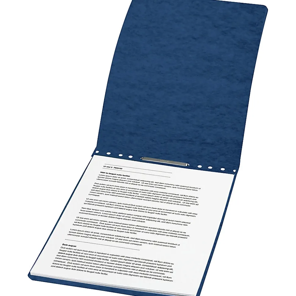 ACCO® Presstex® Tyvek®-Reinforced Top Binding Cover, 8 1/2" x 11", 60% Recycled, Dark Blue