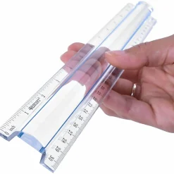 Acme Magnifying Ruler, Clear, 12