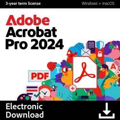 Acrobat Pro 2024, 3-Year Subscription, Mac/Windows, Download