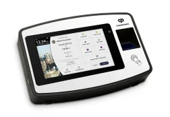 Acroprint CloudPunch Touch Tablet Time Clock, 150 Employees, 6-9/16