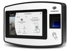 Acroprint CloudPunch Touch Tablet Time Clock, 150 Employees, 6-9/16