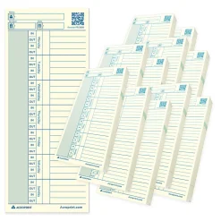 Acroprint FTC1550 Time Cards, Set Of 550 Cards