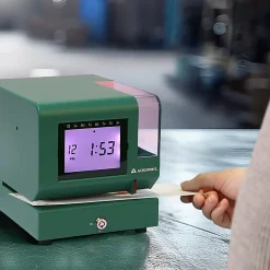 Acroprint M150MC4 Heavy-Duty Digital Time Recorder, 10-1/4”H x 9-1/2”W x 11”D, Green