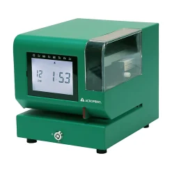 Acroprint M150MC4 Heavy-Duty Digital Time Recorder, 10-1/4”H x 9-1/2”W x 11”D, Green