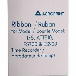 Acroprint Replacement Ribbon for ES700/ES900/ATT310/Model 175 clocks, Black