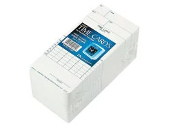 Acroprint Weekly/Bi-Weekly Time Cards For Acroprint ATR120 Electronic Time Clock, 2-Sided, 10" x 4", Beige, Pack Of 250
