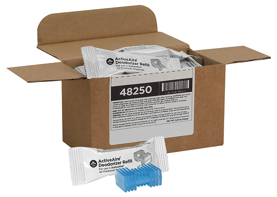 ActiveAire® by GP PRO Automated Freshener Dispenser Refill Cartridges, Coastal Breeze Scent, 19 Oz, Case Of 12