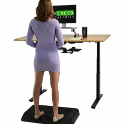 Active Standing Desk Mat, Premium Not-Flat Anti-Fatigue Mat For All-Day Comfort