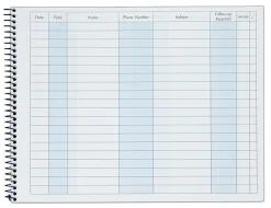 Adams Activity Log Book, 8 1/2" x 11", Books Of 50 Pages