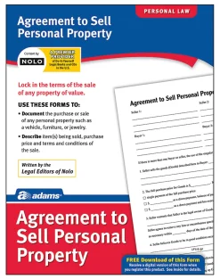 Adams® Agreement To Sell Personal Property