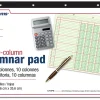 Adams® Analysis Pad, 14" x 8 1/2", 50 Pages (50 Sheets), 10 Columns, Green