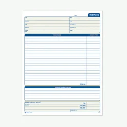 Adams® Bid Memo Book, 8 3/8" x 11 7/16", White, 50 Sheets Per Book