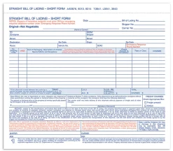 Adams® Bill Of Lading Forms, 7 5/8" x 11", 3-Part, Pack Of 250