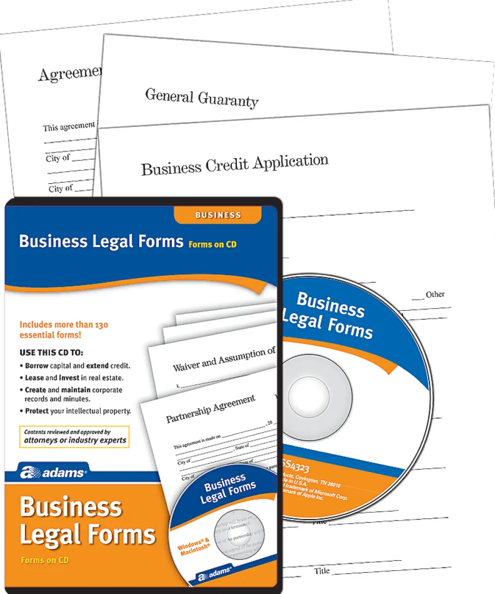 Adams® Business Legal Forms And Agreements