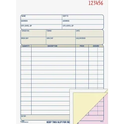 Adams® Carbonless Order Books, 5 9/16