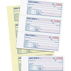 AdamsĀ® Carbonless 2-Part Money/Rent Receipt Book, 7 5/8" x 11", Book Of 200 Sets