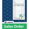 Adams® Carbonless 2-Part Sales Book, 3 11/32" x 7 3/16", Pack Of 50 Sets