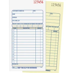 Adams® Carbonless 2-Part Sales Book, 3 11/32
