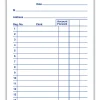 Adams® Carbonless 2-Part Sales Book, 3 3/10" x 5 3/5", Pack Of 10