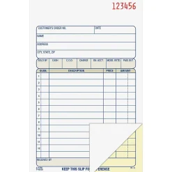 Adams® Carbonless 2-Part Sales Book, 4 3/16" x 7 3/16"