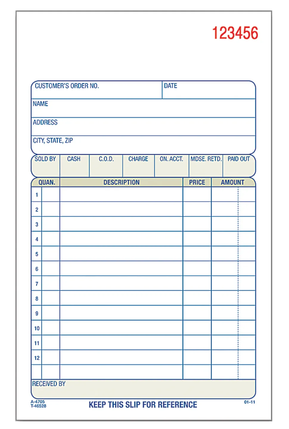 Adams® Carbonless 2-Part Sales Book, 4 3/16" x 7 3/16"