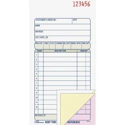 Adams® Carbonless 3-Part Sales Book, 3 11/32