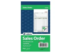 Adams® Carbonless 3-Part Sales Book, 4 3/16